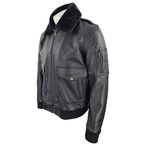 Men's Air Force Black Leather Jacket