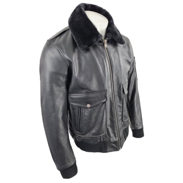 Men's Air Force Black Leather Jacket